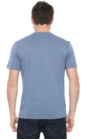 Camiseta Calvin Klein Slim Estampada Azul