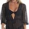 Saida de Praia Kaftan Curto Daniela Tombini Santorini Preto - Marca Daniela Tombini