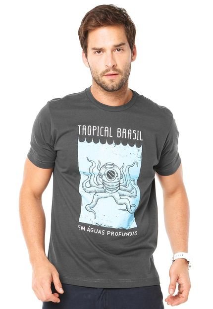 Camiseta Tropical Brasil Beauty Cinza - Marca Tropical Brasil