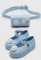 Kit 2Pçs Sapatilha Mini Melissa Infantil Com Pochete Azul - Marca Mini Melissa