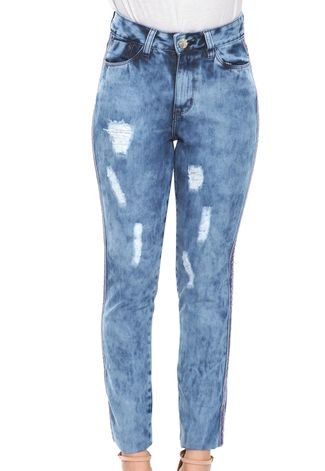 Calça Jeans GRIFLE COMPANY Mom Acid Azul
