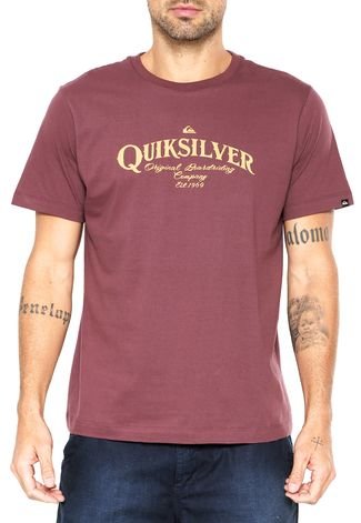 Camiseta Quiksilver Golden Sessions Vinho