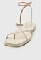 Rasteira Luiza Barcelos Fivela Off-White - Marca Luiza Barcelos