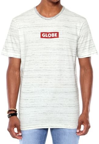 Camiseta Globe Sticker Logo Branca