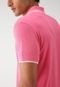 Camisa Polo Colcci Reta Logo Rosa - Marca Colcci