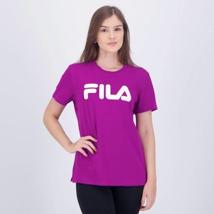 Camiseta Fila Letter Premium II Feminina Roxa - Marca Fila
