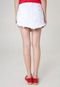 Saia Sarja Coca-Cola Clothing Mini Skirt  Hapiness Branca - Marca Coca-Cola Jeans