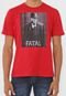 Camiseta Fatal Caveira Vermelha - Marca Fatal