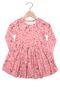 Vestido Up Baby Manga Longa Menina Rosa - Marca Up Baby