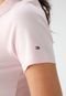 Camisa Polo Tommy Hilfiger Slim Logo Rosa - Marca Tommy Hilfiger