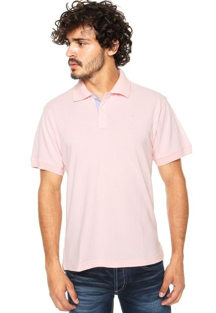 Camisa Polo Aleatory Slim Rosa - Marca Aleatory