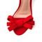 Sandália Feminina Mary Salto Alto com Laço Vermelho - Marca Pé Vermelho Calçados
