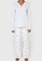 Pijama Hering Floral Off-White/Cinza - Marca Hering