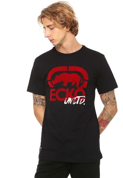 Camiseta Ecko Estampada Preta - Marca Ecko Unltd
