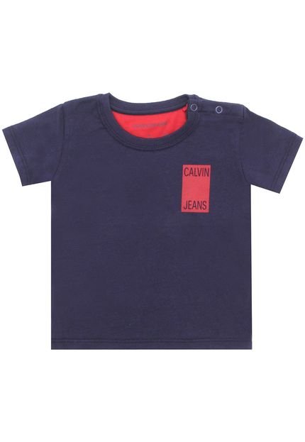 Camiseta Calvin Klein Kids Menino Azul-Marinho - Marca Calvin Klein Kids