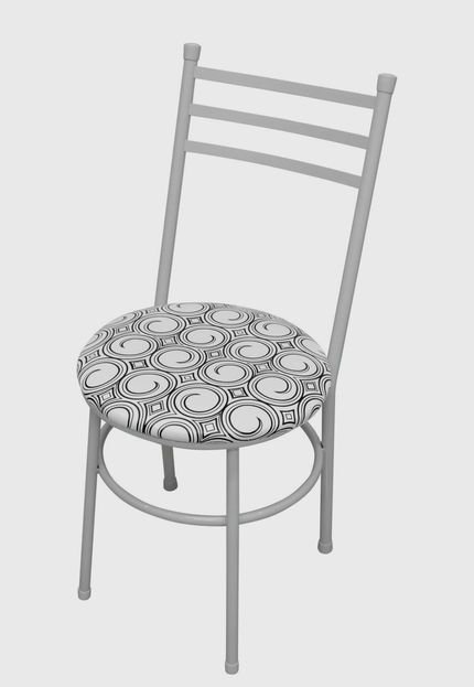 Cadeira Vittoria branco/espiral AçoMix - Marca Açomix