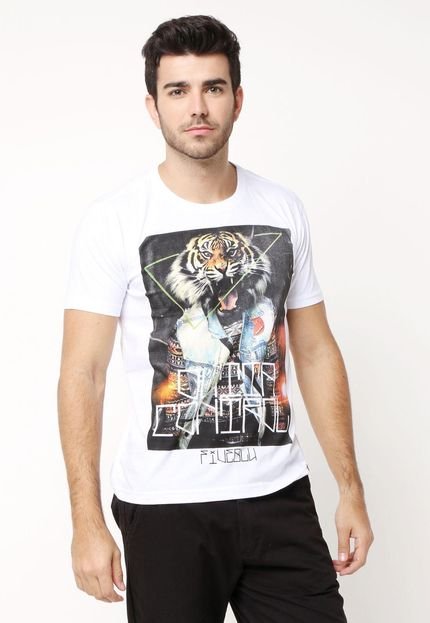 Camiseta FiveBlu Tiger Branca - Marca FiveBlu