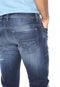 Calça Jeans Diesel Thommer Skinny Estonada Azul-Marinho - Marca Diesel