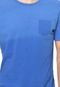Camiseta Vila Romana Detalhe Azul - Marca Vila Romana