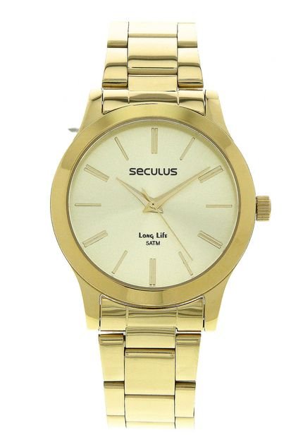 Relógio Seculus 77002LPSVDA1 Dourado - Marca Seculus