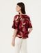 Blusa Ampla Estampada Inverno Tropical - Grena - Marca Zinzane