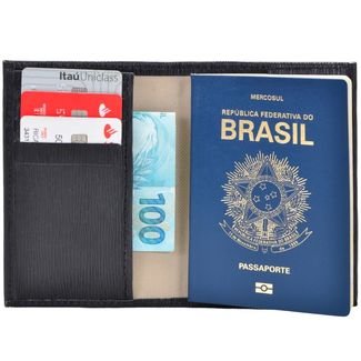 Porta Passaporte e Documentos Vegatta Caramelo