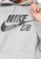 Moletom Flanelado Fechado Nike SB M Nk Sb Icon Hoodie Po Cinza - Marca Nike SB