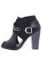 Ankle Boot Dijean Vazada Fivela Preta - Marca Dijean