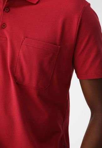Camisa Polo Malwee Reta Logo Vermelha