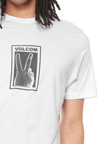 Camiseta Volcom Peace Off Branca