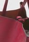 Bolsa Ellus Shopping Bag Dupla Face Vinho - Marca Ellus