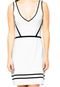 Vestido Curto Calvin Klein Jeans Recortes Branco - Marca Calvin Klein