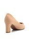 Peep Toe Vizzano Detalhe Bege - Marca Vizzano