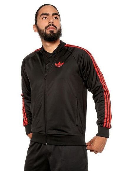 Chaqueta Negro-Rojo adidas Originals Sst - Compra Ahora | Dafiti Colombia