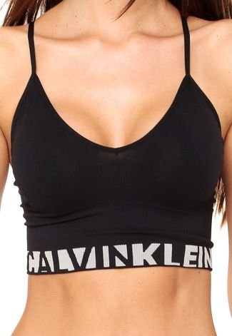 Top Calvin Klein Underwear Logo Preto