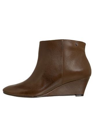 Ankle Boot Anabela Marrom