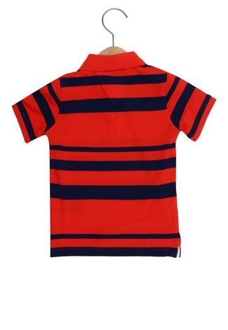 Camisa Polo Tommy Hilfiger Menino Vermelha