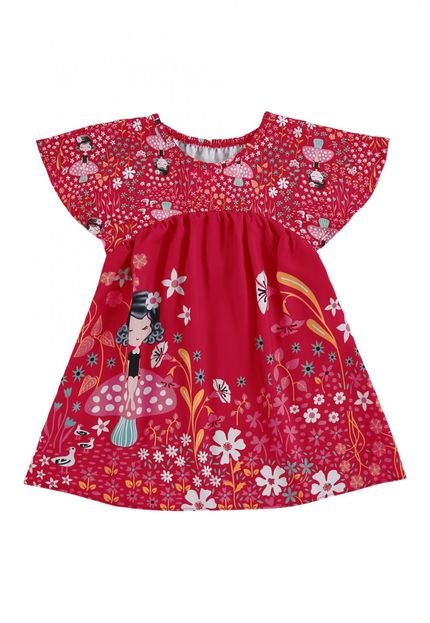 Vestido Infantil Nanai Vermelho - Marca NANAI BY KYLY