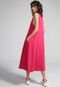 Vestido Colcci Midi Bolsos Pink - Marca Colcci