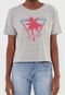 Camiseta Guess Palm Tree Cinza - Marca Guess