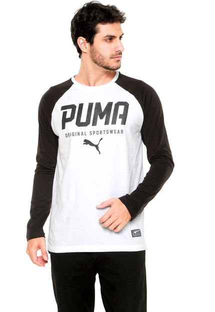 Camiseta Puma Style Tec Baseball Branca - Marca Puma