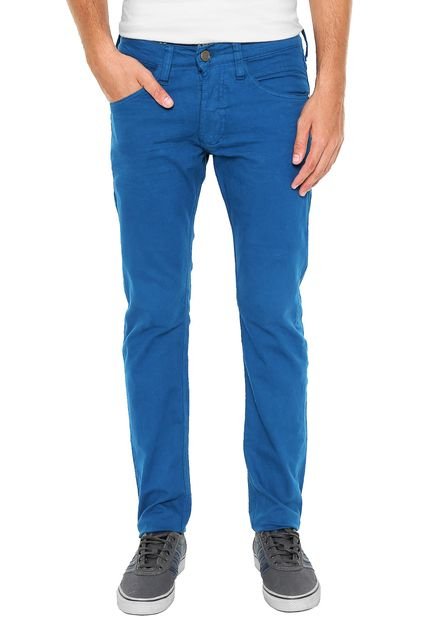 Calça Jeans Fatal Slim Amassados Azul - Marca Fatal Surf