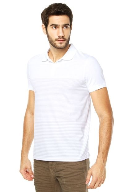 Camisa Polo Calvin Klein White Label Branca - Marca Calvin Klein Jeans