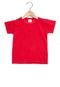 Camiseta Manga Curta Elian Basic Infantil Vermelha - Marca Elian