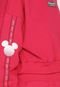 Blusa de Moletom Cropped Fechada Colcci Fitness Disney Pink - Marca Colcci Fitness