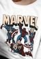 Blusa de Moletom Flanelada Fechada Cativa Marvel Avengers Branca - Marca Cativa Marvel