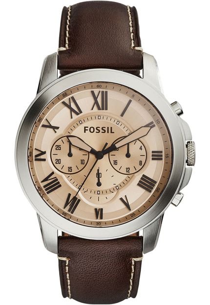 Relógio Fossil Cronógrafo Marrom Redondo - Fs5152/0Mn - Marca Fossil
