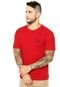 Camiseta Manga Curta Volcom Curcular Vermelha - Marca Volcom