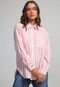 Camisa Lacoste Listrada Rosa - Marca Lacoste