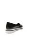 Sapatilha DAFITI SHOES Flatform Listras Preta - Marca DAFITI SHOES